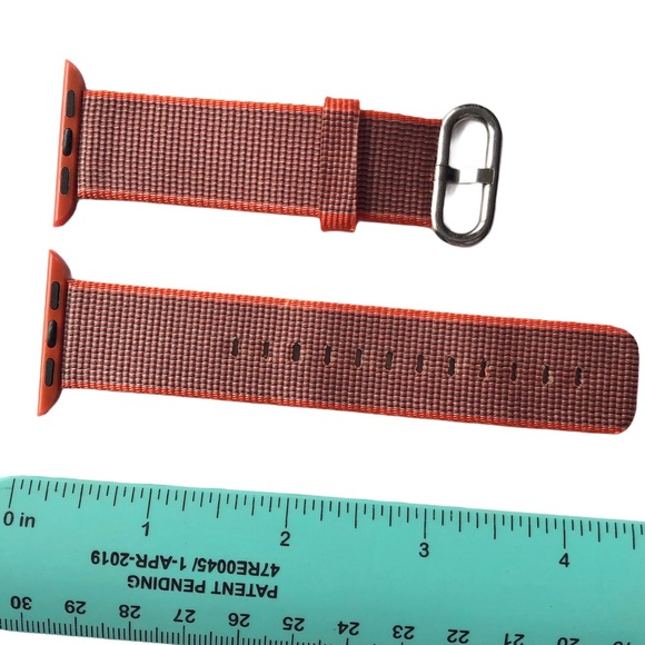 5/$20 NEW Orange Rust Nylon Webbing Band Apple Watch 38/40/41mm M - Picture 3 of 8